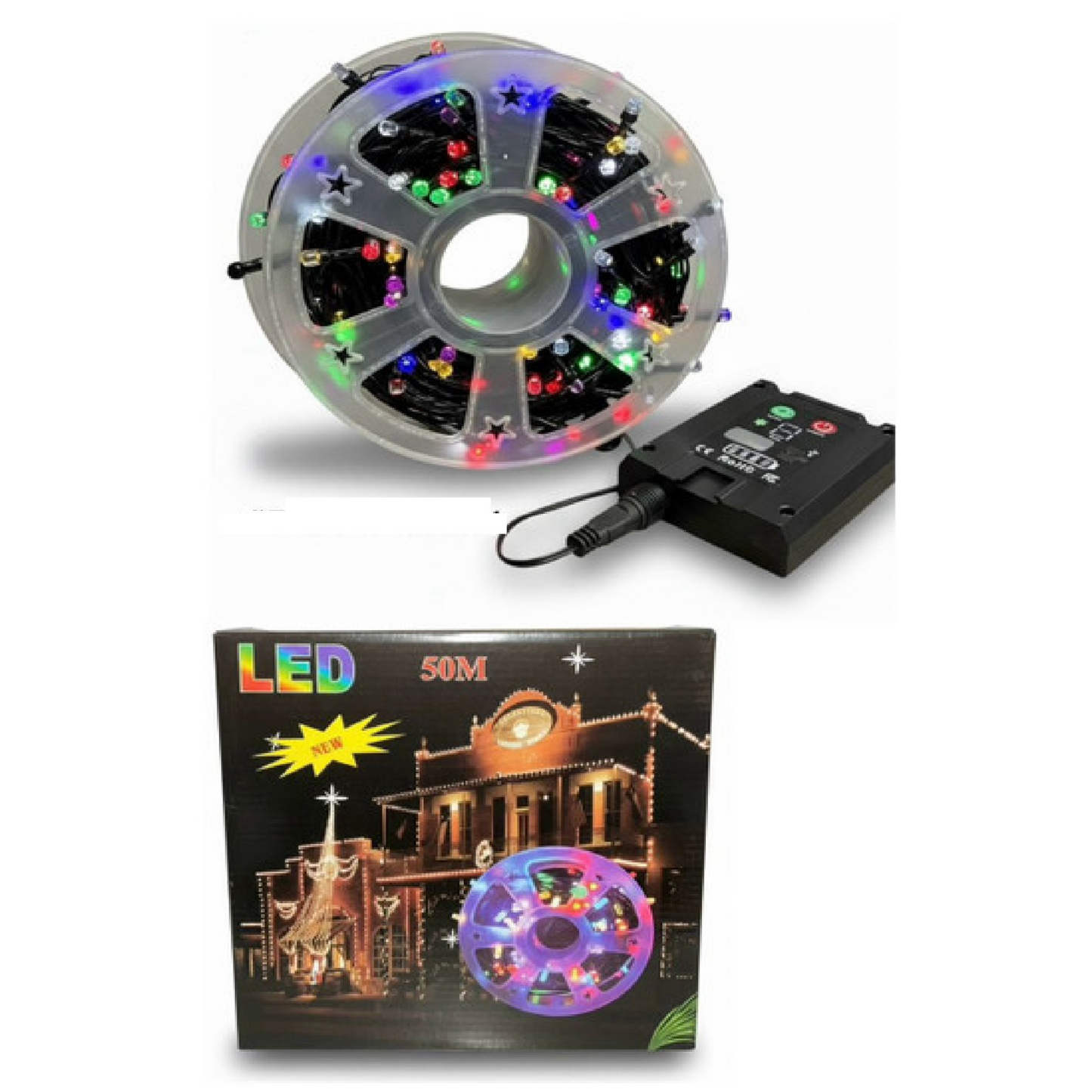 LED Light Set 50M Multi Color – Flexible String Lights