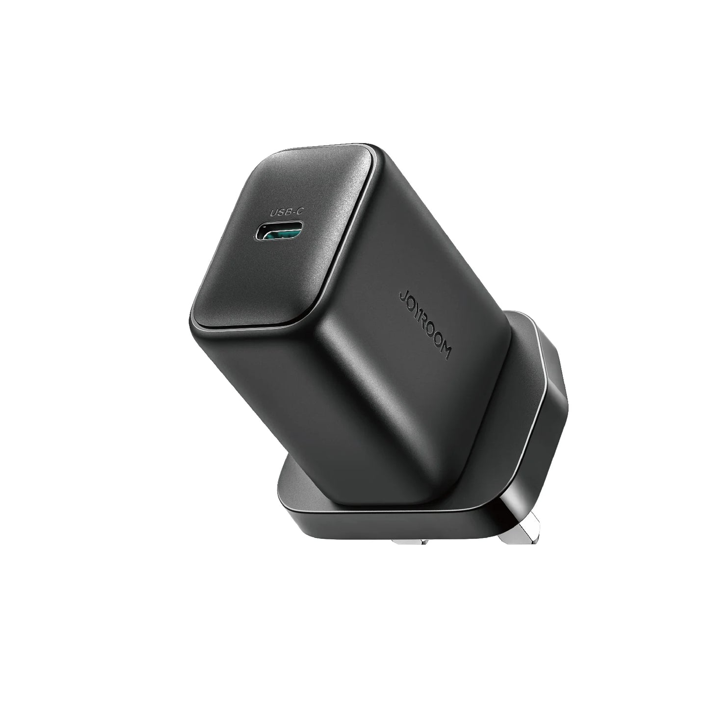 Joyroom 25W Fast Charger with USB-C to C Cable (1m) – UK Plug, Black (JR-TCF23)