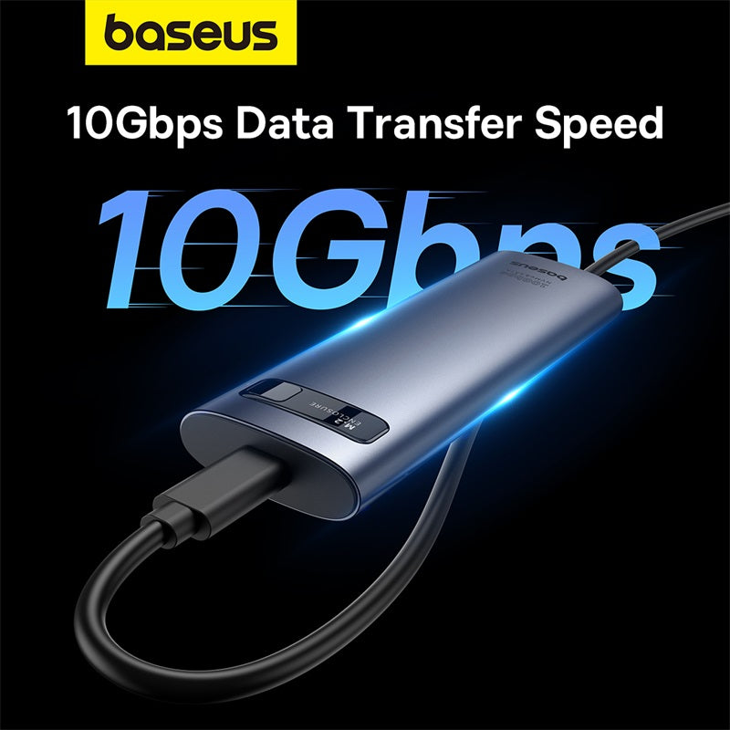 Baseus FlyJoy SSD Enclosure – Dual M.2 NVMe & SATA (USB-C Gen2 10Gbps)