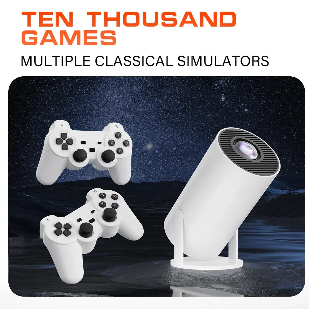 Mini Game Projector M300 – 4K/HD/3D Android Projector with WiFi 6 & Bluetooth 5.4
