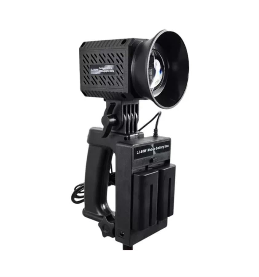LJ-60W Handheld RGB Photo Illuminator – Continuous LED Flash Light (Black/White/RGB)
