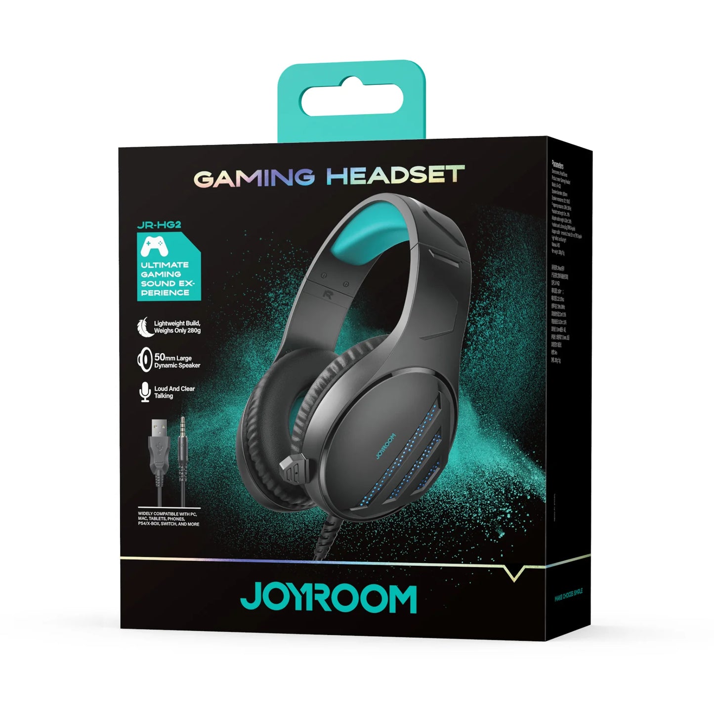 JHead JR-HG2 Gaming Headset – Black