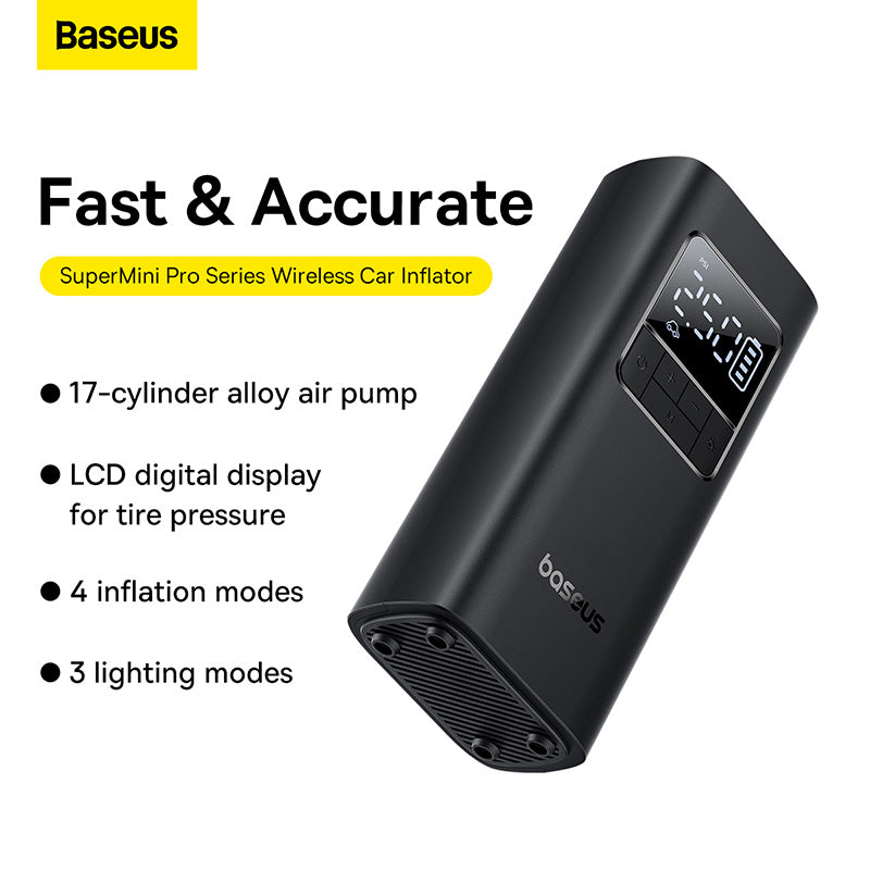 Baseus super mini Wireless Car Inflator - Saif Al Najmi Kw
