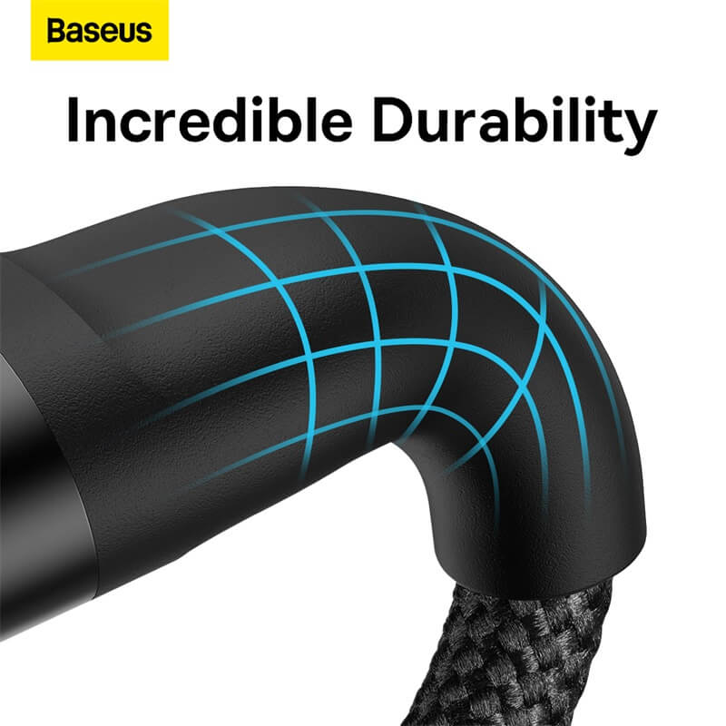 Baseus Flash Series Ⅱ One-For-Three Fast Charging Cable Type-C to M+L+C 100W - Saif Al Najmi Kw