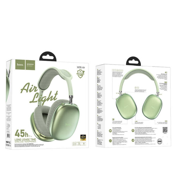 Hoco W35 Air Triumph BT headset - green - Saif Al Najmi Kw