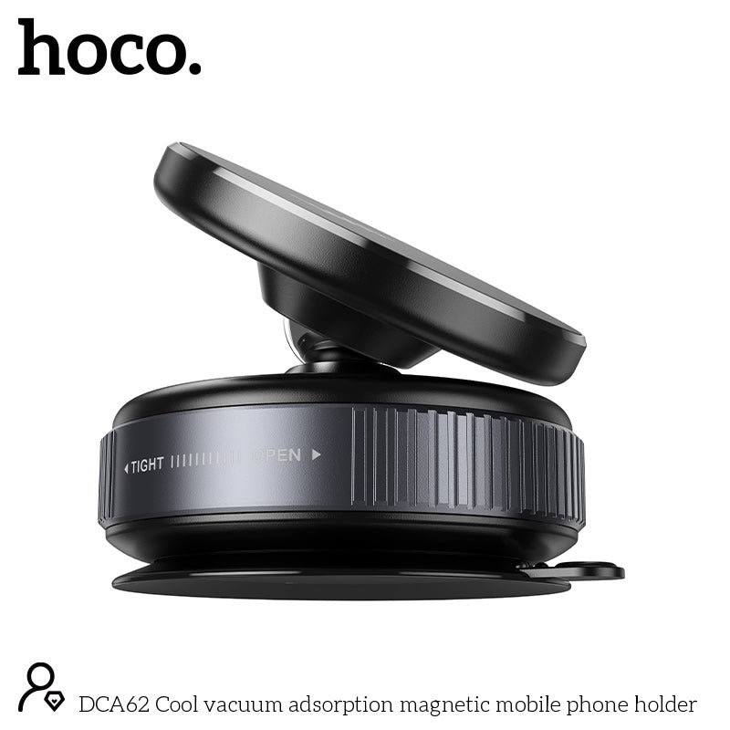HOCO DCA62 Multipurpose Phone Holder – Suction Mount for Dash & Glass