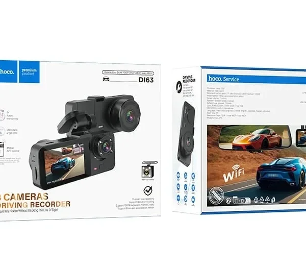 Hoco DI63 Universe Three-Screen Simultaneous Display Driving Recorder – WiFi Version