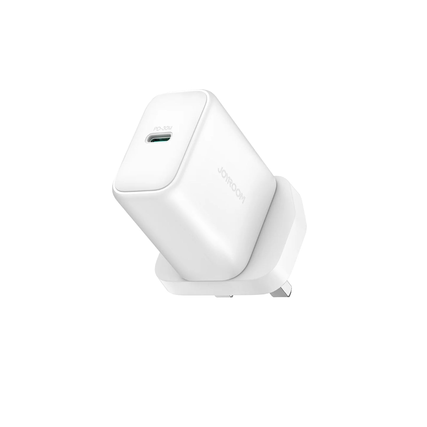 Joyroom PD 30W Compact Fast Charger – UK Plug, White (JR-TCF24)