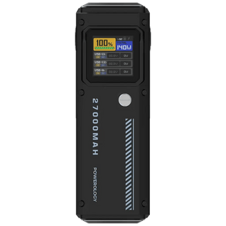 27000mAh Powerology Smart Display Power Bank - 140W PD3.1 - Black - Saif Al Najmi KwPower BankPowerologySaif Al Najmi Kw27000mAh Powerology Smart Display Power Bank - 140W PD3.1 - Black - Saif Al Najmi Kw
