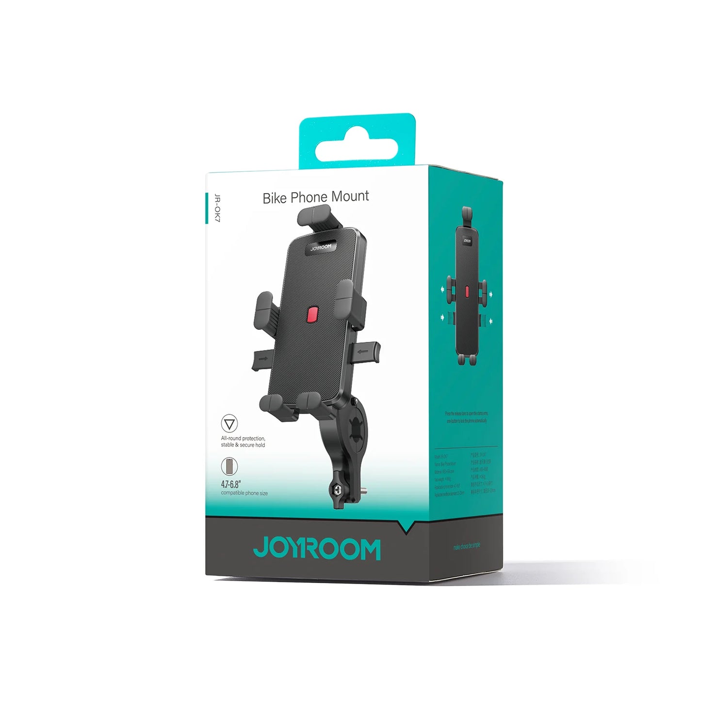 Joyroom JR-OK7 Bike Phone Mount – 360° Adjustable Handlebar Holder, Black