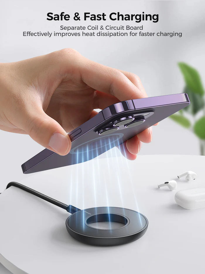 JR-WQM03 Magnetic Wireless Charger - Saif Al Najmi Kw