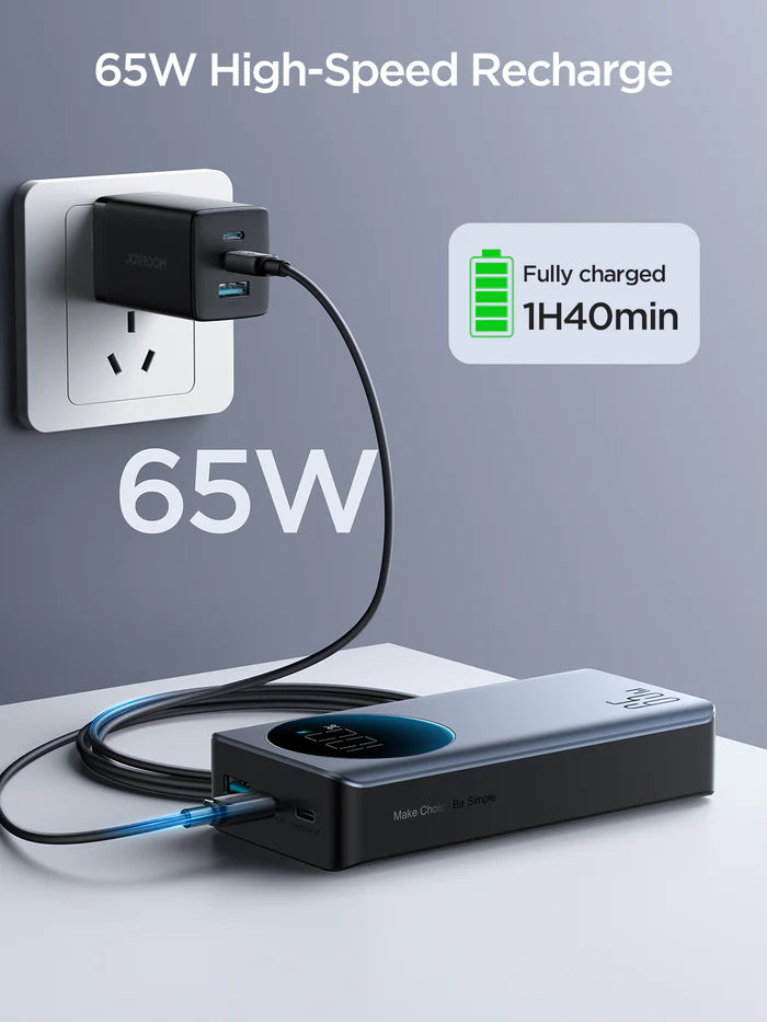 20000mAh Power Bank JOYROOM JR-PBF04 with USB-C & USB-A Ports