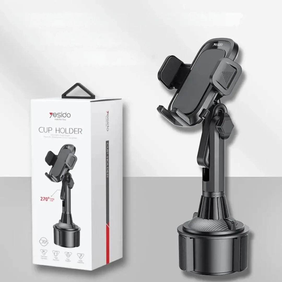 Yesido C195 Car Phone Holder – Adjustable Cup Holder Mount