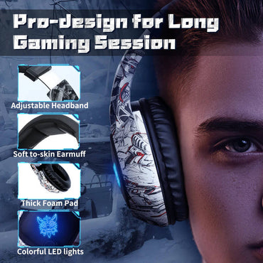 ONIKUMA K19 Professional Gaming Headphone with RGB LED Backlight - High-Quality Sound & Comfort - Saif Al Najmi Kw