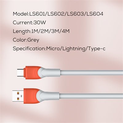 30W Upgrade thickness TPE Data Cable LS602 2000mm - Saif Al Najmi KwData CablesLDNIOSaif Al Najmi KwLS60213187130W Upgrade thickness TPE Data Cable LS602 2000mm - Saif Al Najmi Kw