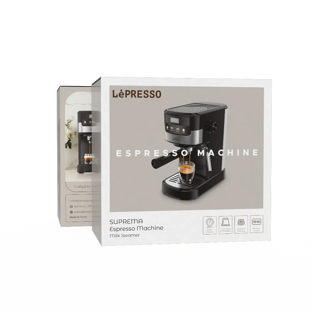Lepresso Suprema Espresso Machine LPCFFM0004-BK – Black