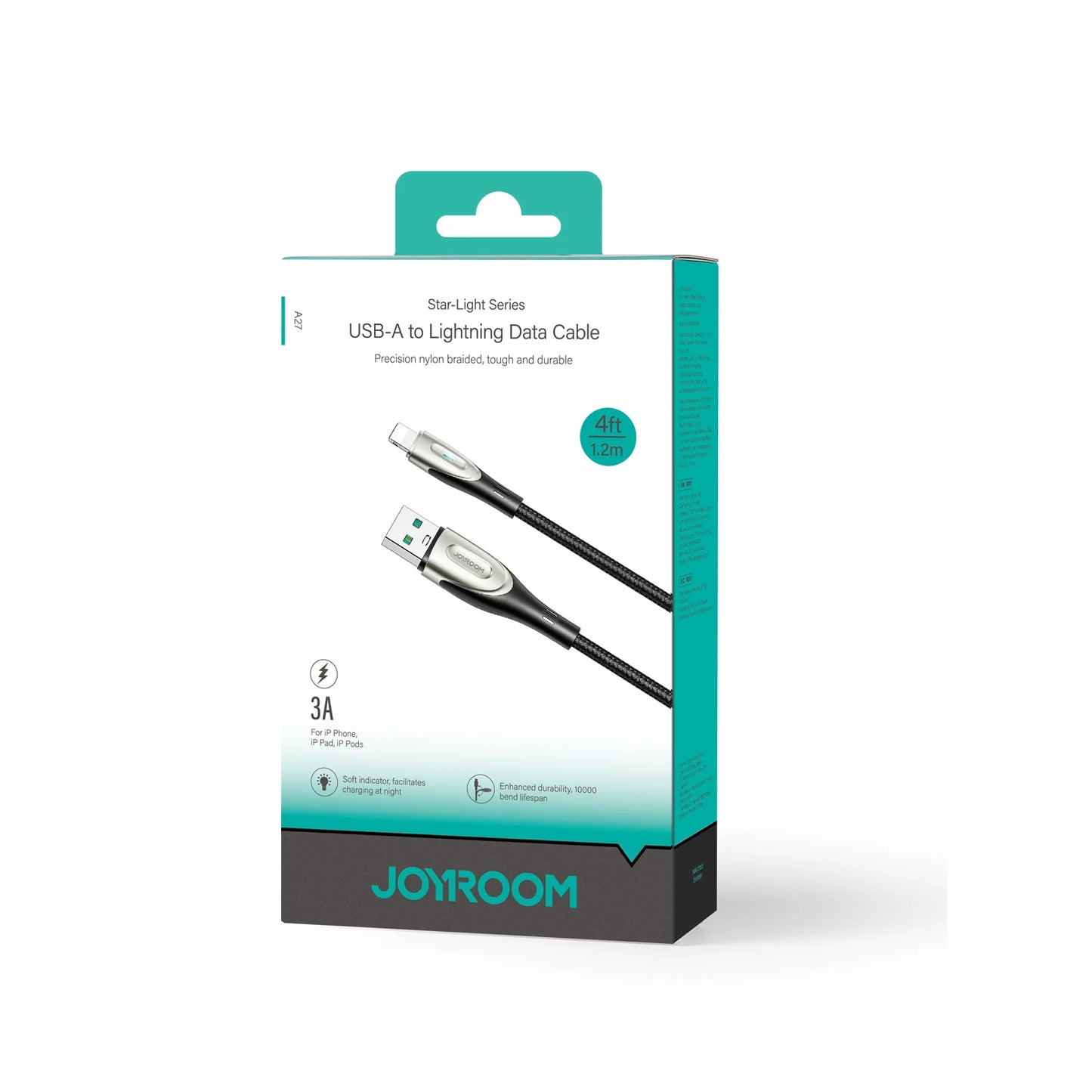 SA27-AL3 / SA27-AC3 3A Fast Charging Data Cable (Lightning / Type-C) – 1.2M