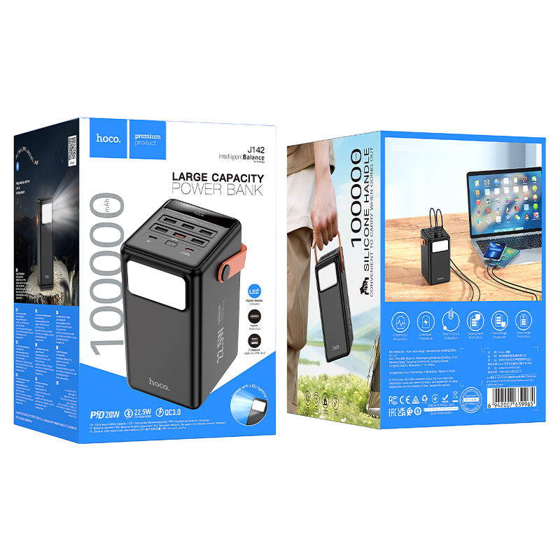 HOCO J142 Surpass 100000mAh Power Bank 22.5W PD20W