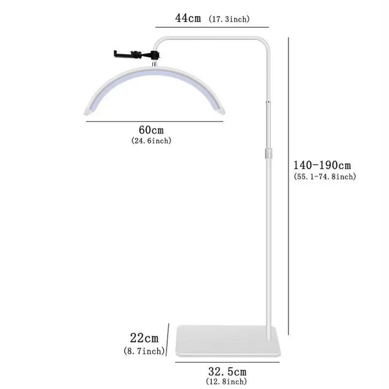 Vertical LED Moon Light HD-M6X – Dimmable, 360° Rotatable, Height Adjustable