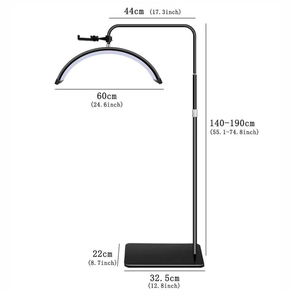Vertical LED Moon Light HD-M6X – Dimmable, 360° Rotatable, Height Adjustable