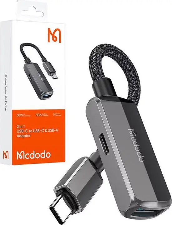 Mcdodo CA-2830 OTG 2-in-1 Converter USB-C to USB-C + USB-A - Saif Al Najmi Kw