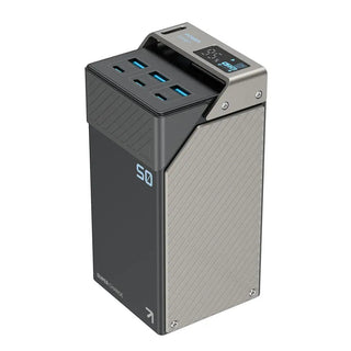 50000mAh Powerology 65W Power Bank 3×PD Type - C 3×USB - A Black - Saif Al Najmi KwPower BankPowerologySaif Al Najmi Kw50000mAh Powerology 65W Power Bank 3×PD Type - C 3×USB - A Black - Saif Al Najmi Kw