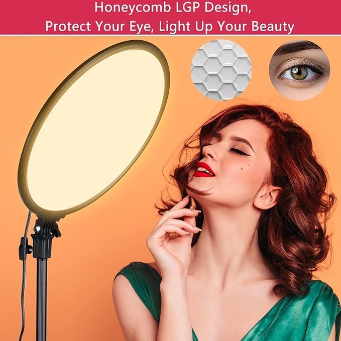 PF-33 LED Round Fill Light – Remote-Controlled Touch Assist Lighting for Photography & Live Streaming