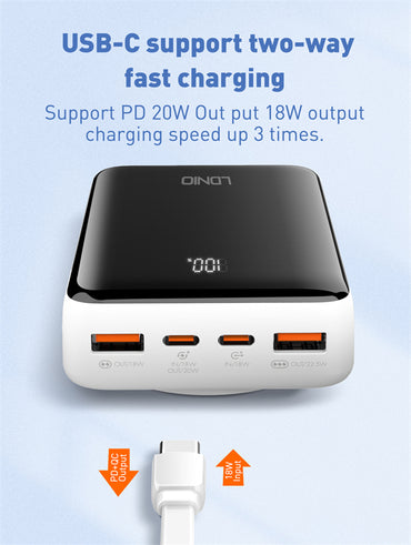 20000mAh Magnetic Wireless Power Bank PQ18 - Saif Al Najmi Kw