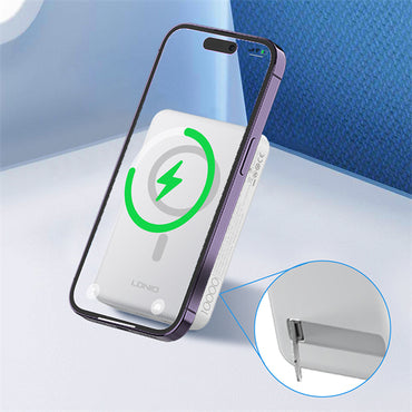 LDNIO PQ16 10000mAh Magnetic Wireless Power Bank – Fast Charging MagSafe Compatible - Saif Al Najmi Kw