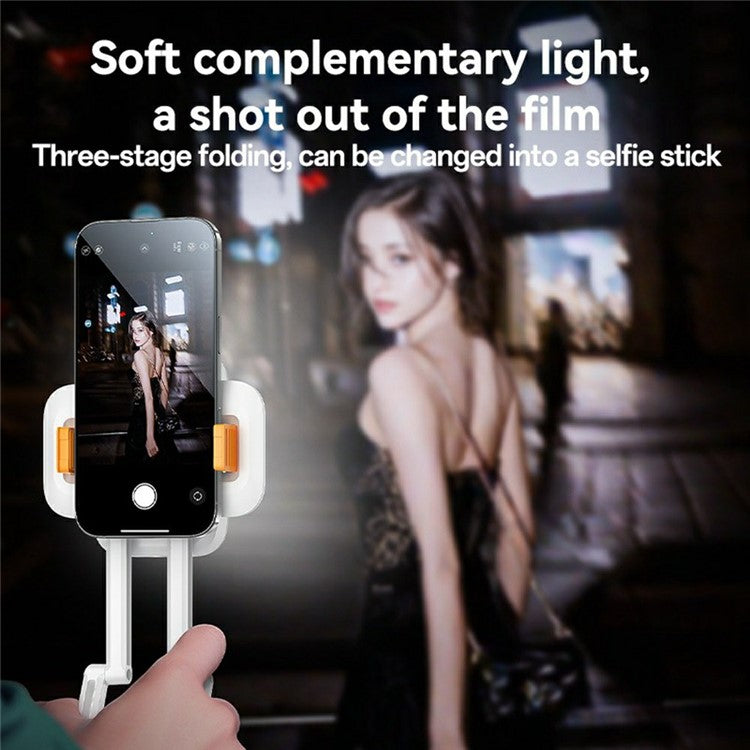 Yesido DH10 Pocket Light Stand – 3-in-1 Folding Phone Holder with Lighting