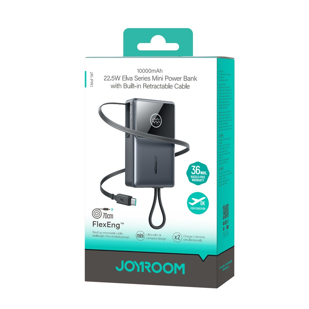 Joyroom JR-PR1 10000mAh Mini Power Bank – 22.5W Fast Charging