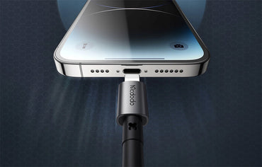 كابل MCDODO CA-3581 USB-A إلى Lightning - 1.8 متر، شحن سريع (أسود)