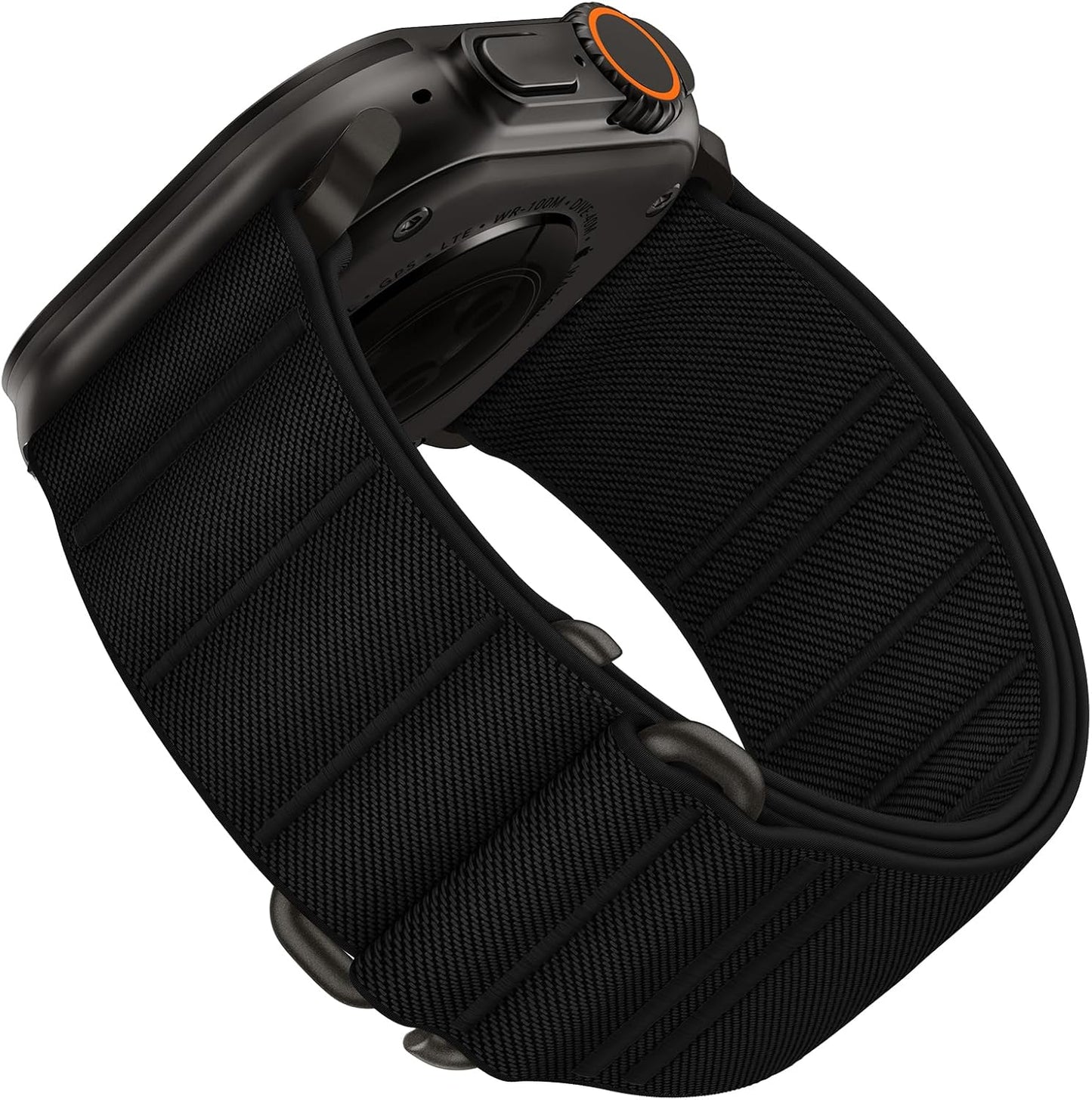 Suitisbest Stretchy Nylon Sport Loop Strap for Apple Watch – S-Hook Band (All Sizes & Series) "B" Quality