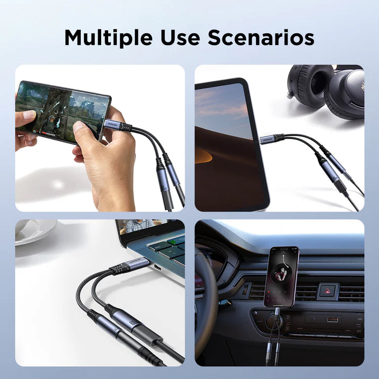 Joyroom 2-in-1 Audio Adapter USB-C to 3.5mm + USB-C - Saif Al Najmi Kw