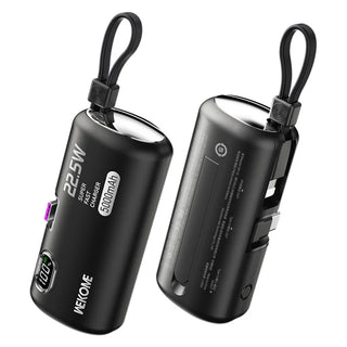 WEKOME GN-97FX 5000mAh Power Bank 22.5W Fast Phone Charger Pocket Mobile Power Supply - Black