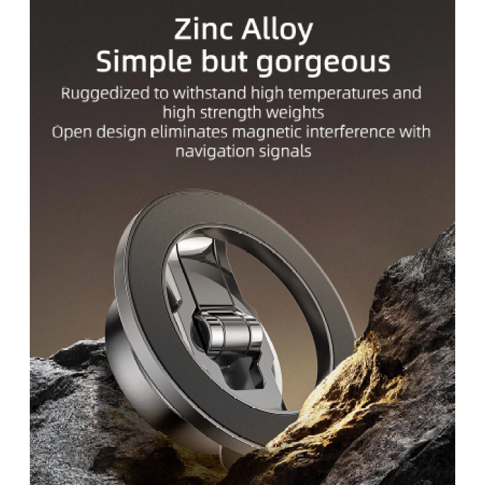 Yesido C203 360° Magnetic Phone Holder – 3-Axis Stabilization, Zinc Alloy Body