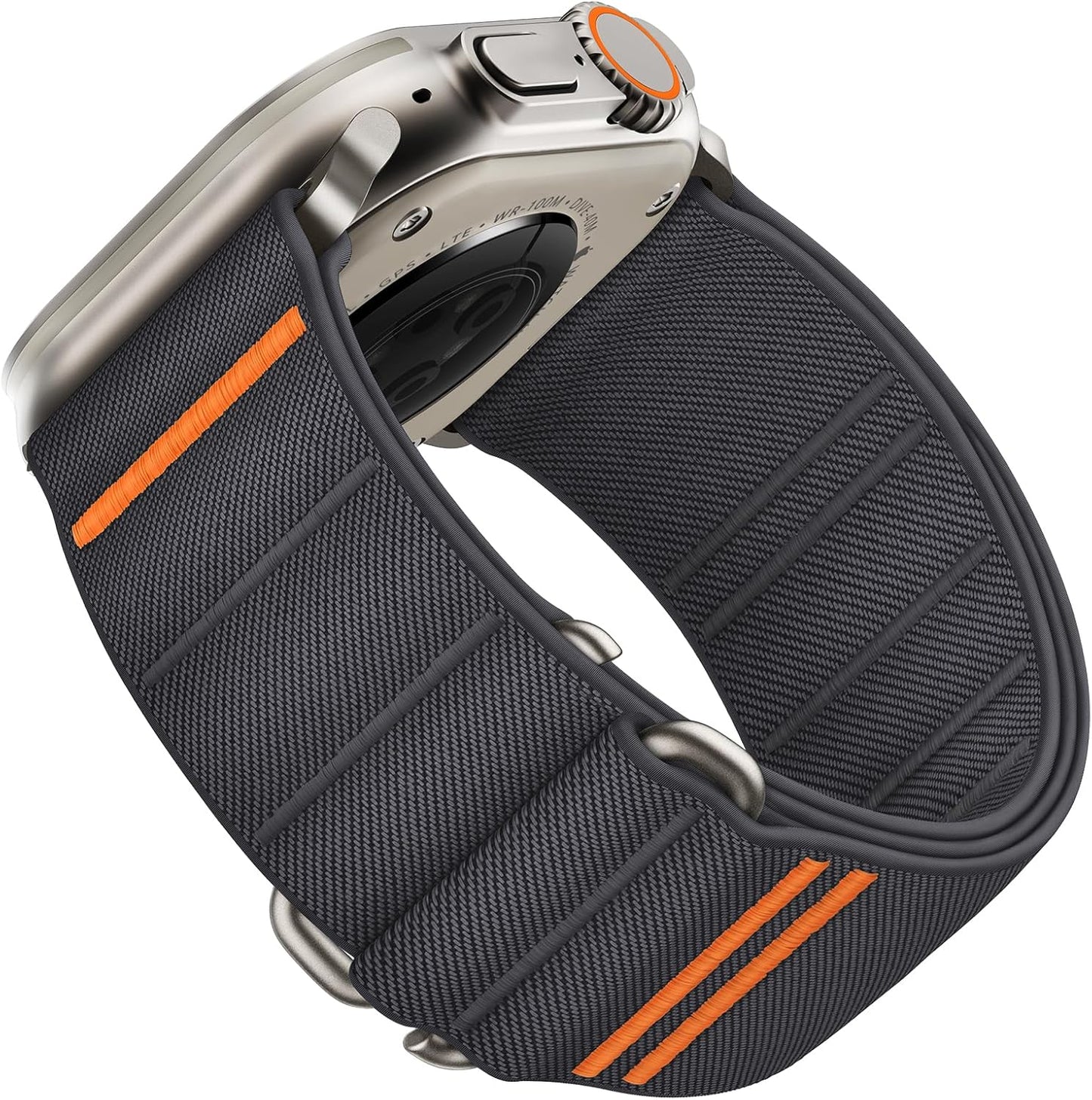 Suitisbest Stretchy Nylon Sport Loop Strap for Apple Watch – S-Hook Band (All Sizes & Series) "B" Quality