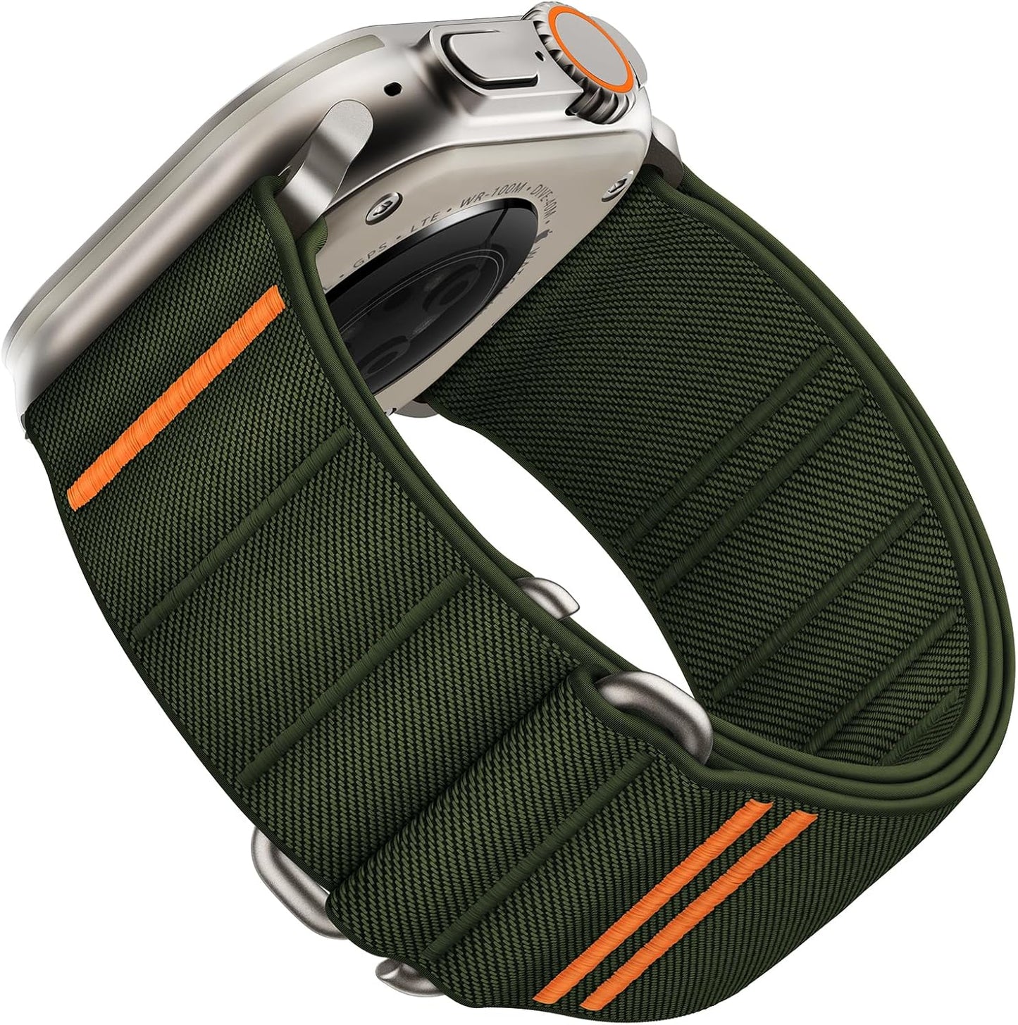 Suitisbest Stretchy Nylon Sport Loop Strap for Apple Watch – S-Hook Band (All Sizes & Series) "B" Quality