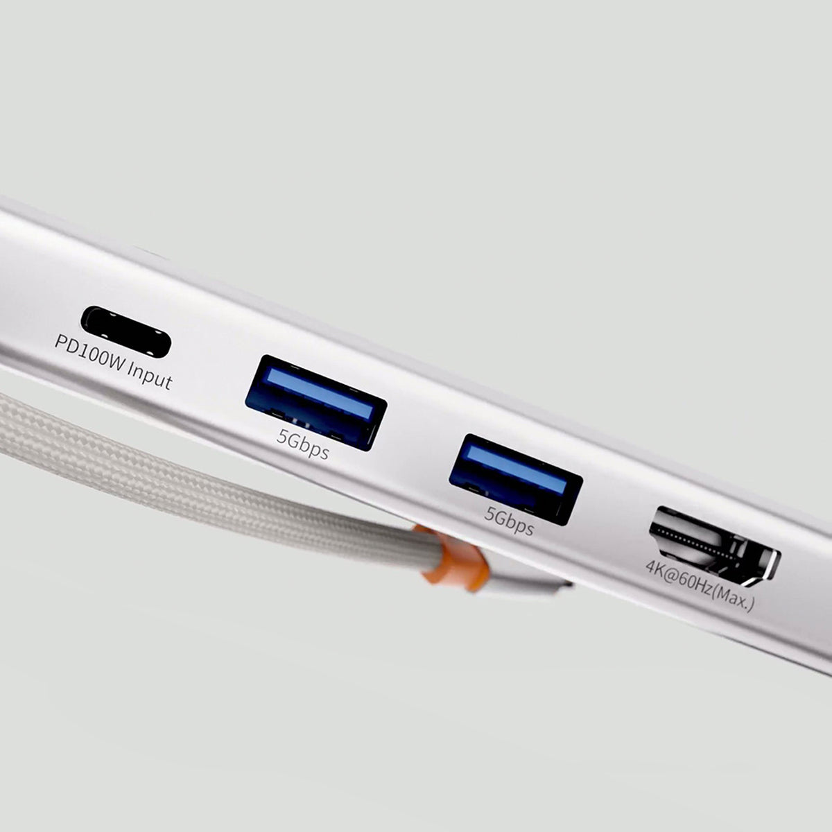 Baseus 5-in-1 USB-C Hub – HDMI 4K, Ethernet, USB-A (Color Plate Series)