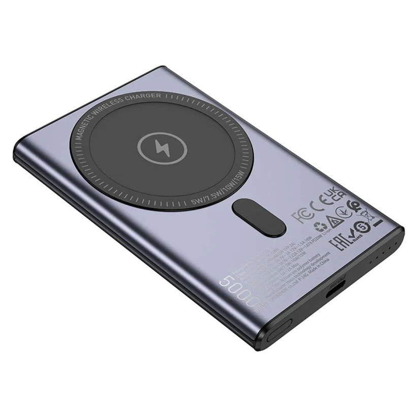 Hoco PD20W Wireless Magnetic 5000mAh Power Bank Q32 - Fast Wireless Charging - Saif Al Najmi Kw