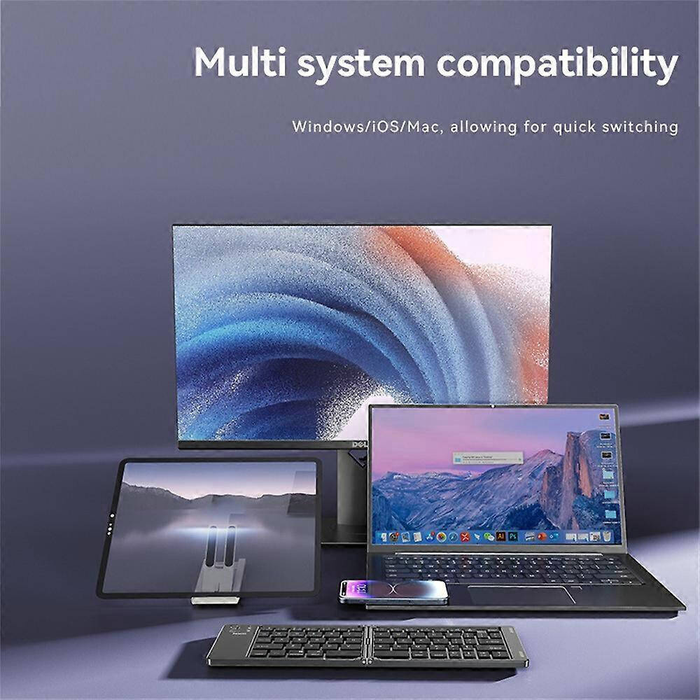 Yesido KB27 Bluetooth 5.0 Folding Keyboard – Magnetic Design, Long Battery, 65 Keys