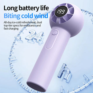 Portable Rechargeable Handheld Fan — Car Bedroom Outdoor