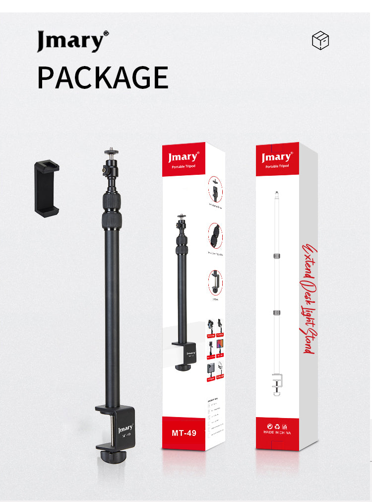 Jmary MT-49 Compact Tripod Stand for Phone & Camera