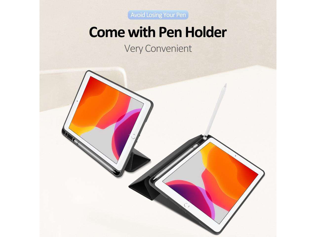 iPad 12.9 (2021/2022/2023) Smart Case with Pen Slot & Folding Cover – Auto Sleep/Wake