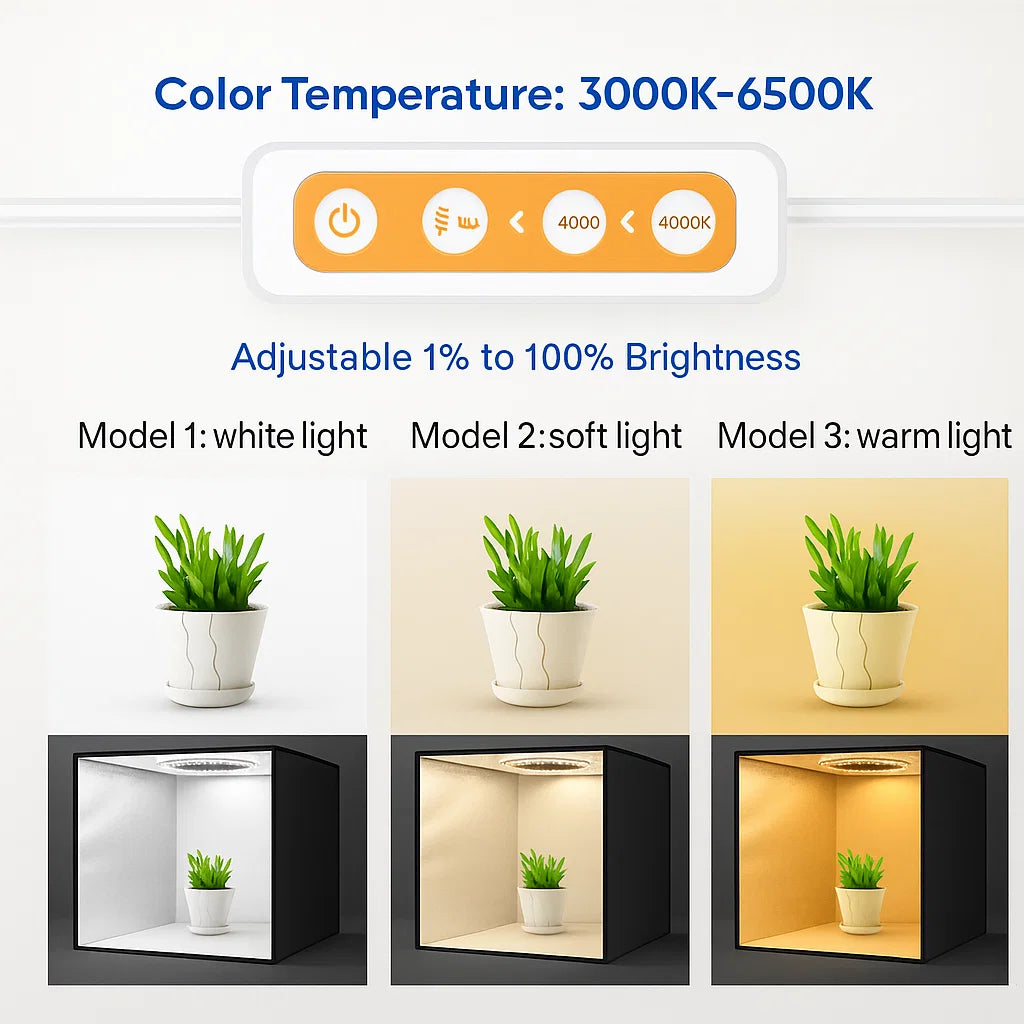 LED Portable Folding Photo Studio Light Box – 40×40cm