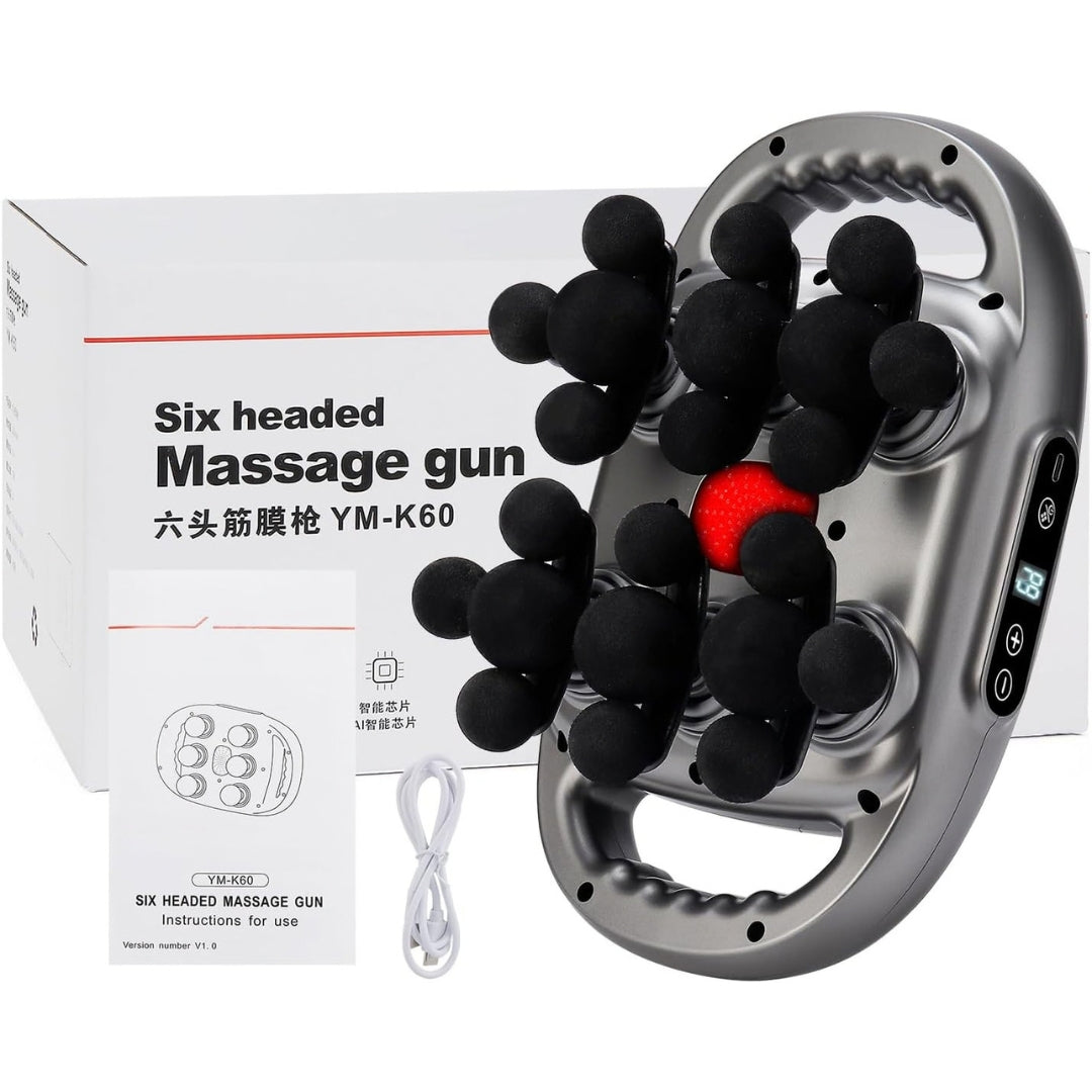 IeBilif 22-Head Deep Tissue Massage Gun with 9 Modes & 9 Speed Levels