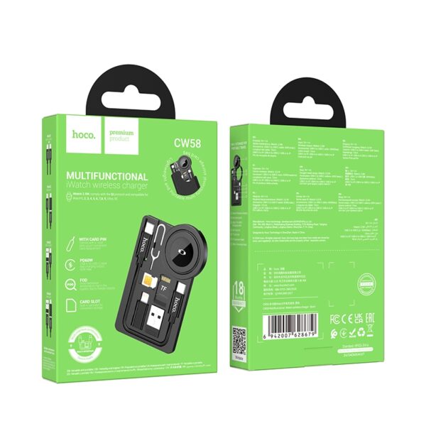 HOCO CW58 Multifunctional Watch Wireless Charger for Apple Watch - Saif Al Najmi Kw