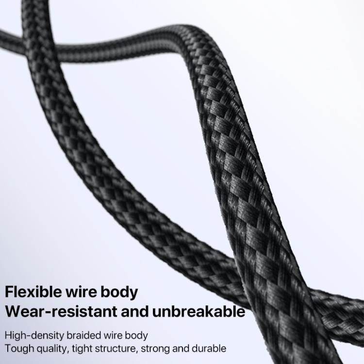 Yesido CA134L USB to 8-Pin Charging Data Cable – 3M, 12W (Black)