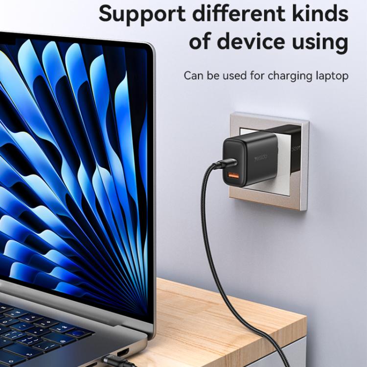 Yesido CA194 USB-C to USB-C Charging & Data Cable – 60W, 3m (Black)