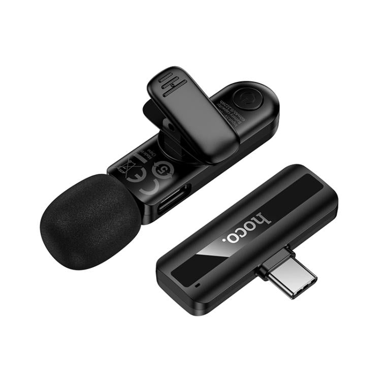 Hoco L20 Fair USB-C / Type-C Lavalier Wireless Microphone – Black